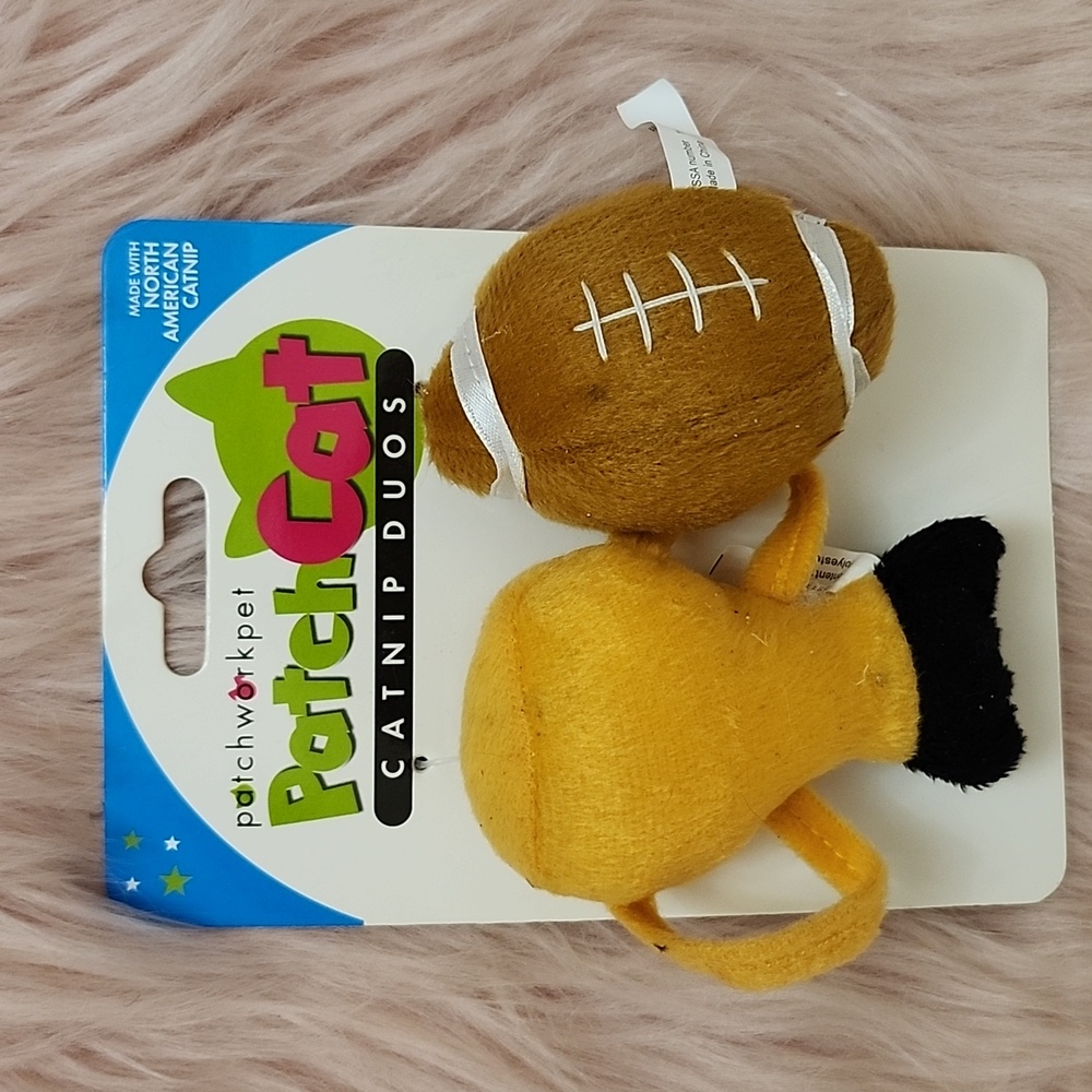 Brand New PATCHWORK PET  CATNIP DUOS Cat Toy